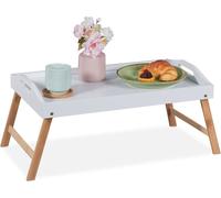 relaxdays Plateau de lit pliable