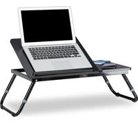 relaxdays Plateau de lit pour ordinateur portable noir