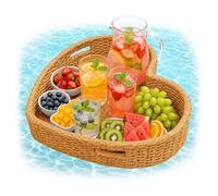 Relaxdays : Plateau Flottant en Forme de cœur, Couleur Naturelle