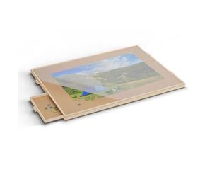 Relaxdays Plateau pour Puzzle allant jusqu'à 1000 pièces, 4 tiroirs Pratiques, Bois de pin, Nature