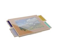 Relaxdays Plateau pour puzzle avec 4 tiroirs