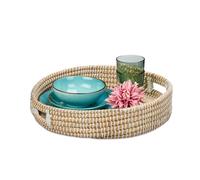 Relaxdays Plateau rond avec poignées