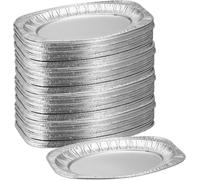 relaxdays Plateaux de service Alu Set de 100 pièces