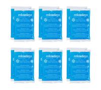 Relaxdays Poches de Glace, Lot de 12, Chaud et Froid, 9 x 15 cm, Premiers Secours, Pochettes réutilisables, Bleu