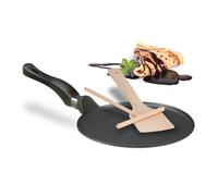 Relaxdays Poêle à crêpes & accessoires