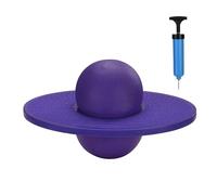 Relaxdays Pogo Ball pour Enfants, jusqu'à 100 kg, Jouet de Saut extérieur, Violet, 25x39x28 cm