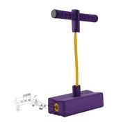Relaxdays Pogo Jouet Sauteur pour Enfants Jusqu'à 80 kg Jouet Sauteur Extérieur Bungee Hopper avec Couineur Mousse Violet
