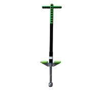 Relaxdays Pogo Stick, bâton de Saut pour Enfant, jusqu'à 35 kg, rembourré, antidérapant, en Acier Inoxydable, Bleu/Vert
