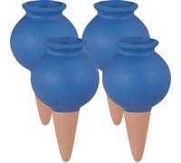relaxdays Pointes d'argile Arrosage Set de 4 pièces bleu