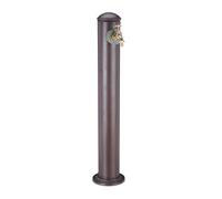 Relaxdays Pompe à Eau pour Jardin, Style Antique, Connexion de 3/4 de Pouce, Ronde, 91 cm Hauteur, Brun