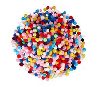 Relaxdays Pompons Colorés Loisirs Créatifs Boules DIY Décoration Set de 1000 Anniversaire Mariage D: 1 cm, Coloré