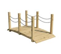 Relaxdays Pont de jardin à chaînes