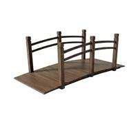 Relaxdays Pont de Jardin en Sapin avec Garde-Corps, Brun, 150 kg