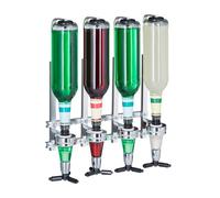 Relaxdays Porte-bouteilles mural 4 bouteilles