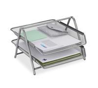 Relaxdays Porte-courriers avec 2 compartiments