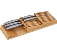 relaxdays Porte-couteaux Tiroir pour 9 couteaux