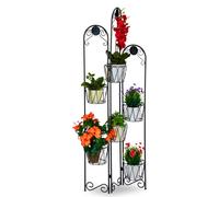 relaxdays Porte-fleurs métal Paravent
