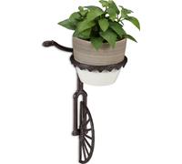 relaxdays Porte-fleurs mural monocycle