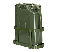 Relaxdays Porte-jerrican pour Voiture, 10 & 20 L, bidon d’Essence, métal, jerrycan, Vert