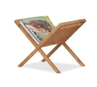Relaxdays Porte journaux en bambou