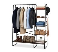 Relaxdays Porte-manteau à 6 étagères