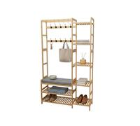 Relaxdays Porte-manteau banc & crochets