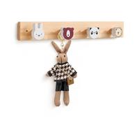 Relaxdays porte-manteau enfant Animaux, multicolore