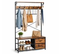 Relaxdays Porte-manteau et étagère à chaussures