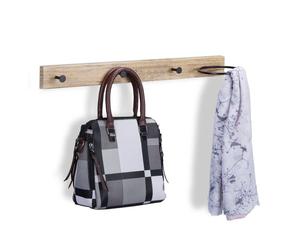 Relaxdays Porte-manteau mural avec anneau