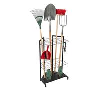 Relaxdays Râtelier pour 34 outils de jardin