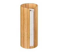 Relaxdays Porte-Papier de Toilette Autonome, en Bambou, pour 3 Rouleaux, Rangement WC, H x D, 33,5 x 14,5 cm, Nature