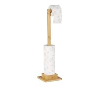 Relaxdays Porte-papier toilette sur pied en bambou