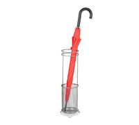 Relaxdays Porte-Parapluie, H x D : env. 52,5 x 16 cm, métal, Rangement Rond pour ombrelles, Design Moderne, argenté