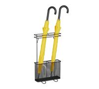 Relaxdays Porte-Parapluie, HxLxP: env. 54 x 30,5 x 15 cm, métal, Rangement rectangulaire pour ombrelles, Moderne, Noir