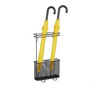 Relaxdays Porte-parapluie, HxLxP: env. 54 x 30,5 x 15 cm, métal, rangement rectangulaire pour ombrelles, moderne, noir
