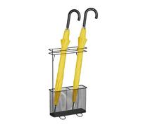 Relaxdays Porte-Parapluie, HxLxP: env. 54 x 30,5 x 15 cm, métal, Rangement rectangulaire pour ombrelles, Moderne, Noir