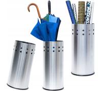 relaxdays Porte-parapluies en acier inoxydable avec insert