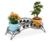 relaxdays Escalier à fleurs pour 3 plantes