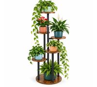 Relaxdays Porte-plantes à tablettes rondes