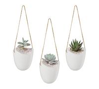 Relaxdays Porte-plantes mural en lot de 3