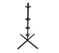 Relaxdays Porte-pneus Acier Noir pour 4 Jantes, Max. 120 kg, 131,5x66x66 cm