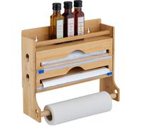 relaxdays Porte-rouleau mural cuisine