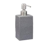 Relaxdays Porte-savon liquide aspect pierre carré