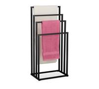 Relaxdays Porte-serviettes à 4 barres spacieuses