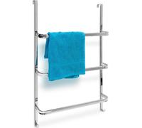 relaxdays Porte-serviettes chromé