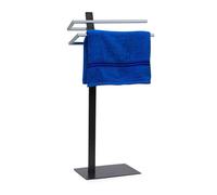 relaxdays Porte-serviettes GRAO anthracite, chromé