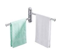 Relaxdays Porte-serviettes mural inox