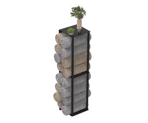 Relaxdays Porte-serviettes mural rouleaux