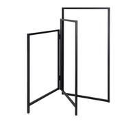Porte-Serviettes Relaxdays, 3 Bras, Pliable, pour Serviettes & vêtements, H x L : 80 x 44 cm, en Fer, Noir