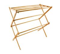 Relaxdays Porte-Serviettes pliant Bambou 8 barres